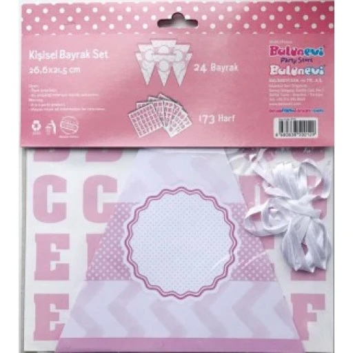 Bayrak Ve Harf Set Kişiselleştirilebilir Pmb P1