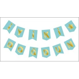 Flama İyiki Doğdun Mavi