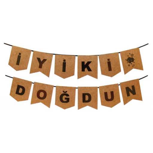 Flama İyiki Doğdun Naturel Kraft