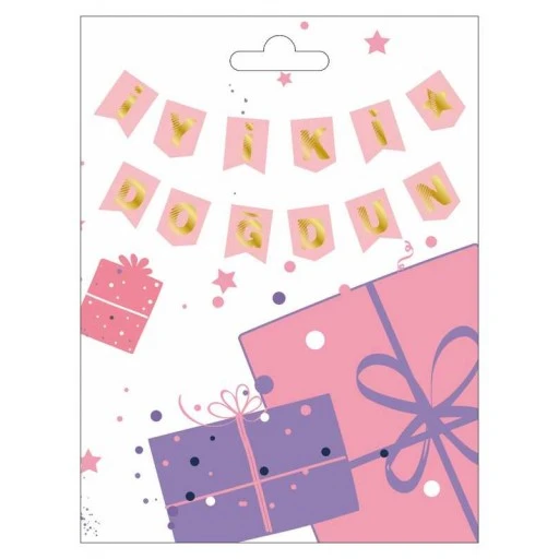 Flama İyiki Doğdun Pembe