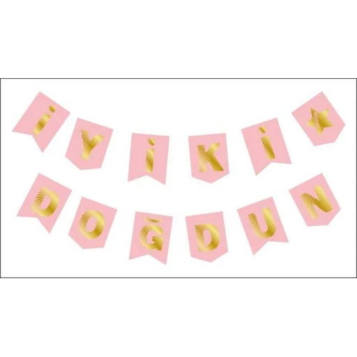 Flama İyiki Doğdun Pembe