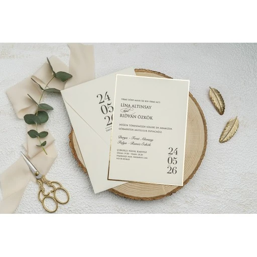 Ekonomik Düğün Davetiyesi Erdem Ekonom Davetiye 9262