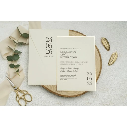 Ekonomik Düğün Davetiyesi Erdem Ekonom Davetiye 9262