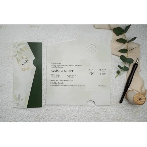 Düğün Davetiyesi Erdem Ekonom Davetiye 9332