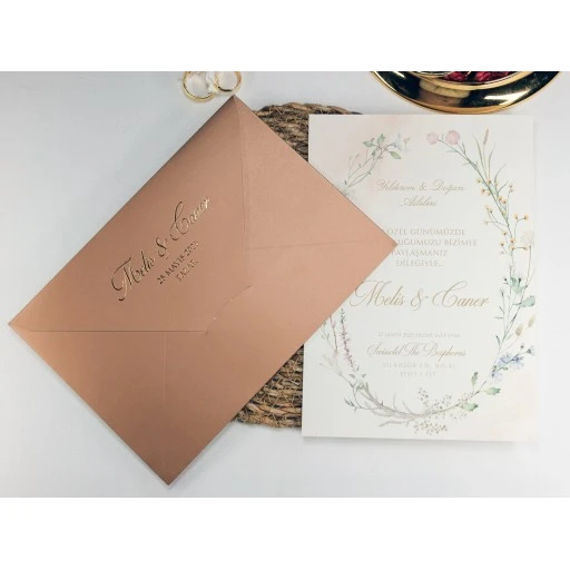 Armoni Düğün Davetiyesi Davetiye 2404