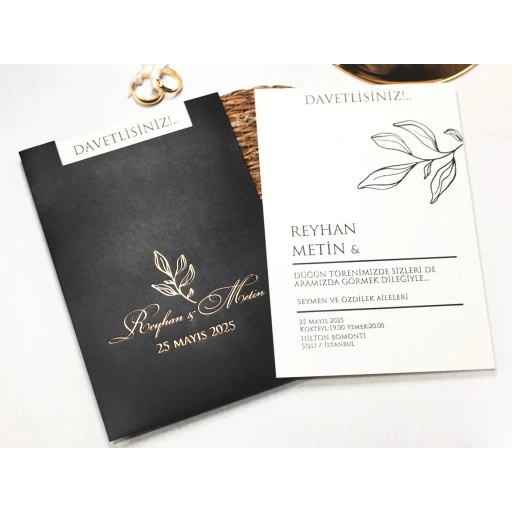 Armoni Düğün Davetiyesi Davetiye 2405