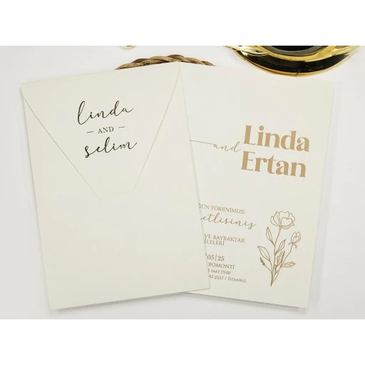 Armoni Düğün Davetiyesi Davetiye 2416