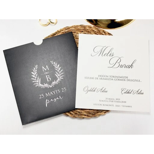 Armoni Düğün Davetiyesi Davetiye 2419