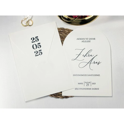 Armoni Düğün Davetiyesi Davetiye 2432