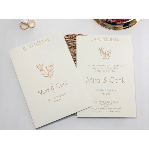 Armoni Düğün Davetiyesi Davetiye 2434