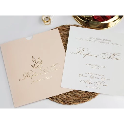 Armoni Düğün Davetiyesi Davetiye 2461