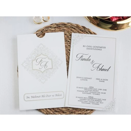 Armoni Düğün Davetiyesi Davetiye 2500