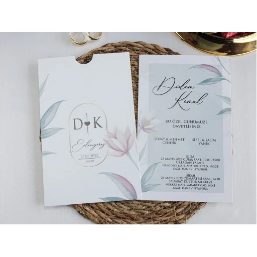 Armoni Düğün Davetiyesi Davetiye 2508