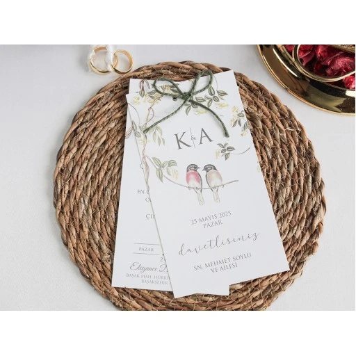 Armoni Düğün Davetiyesi Davetiye 2519