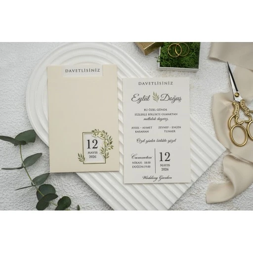 Ekonomik Düğün Davetiyesi Erdem Ekonom Davetiye 9271