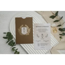 Lüks Nikah Davetiyesi Erdem Ekonom Davetiye 9296