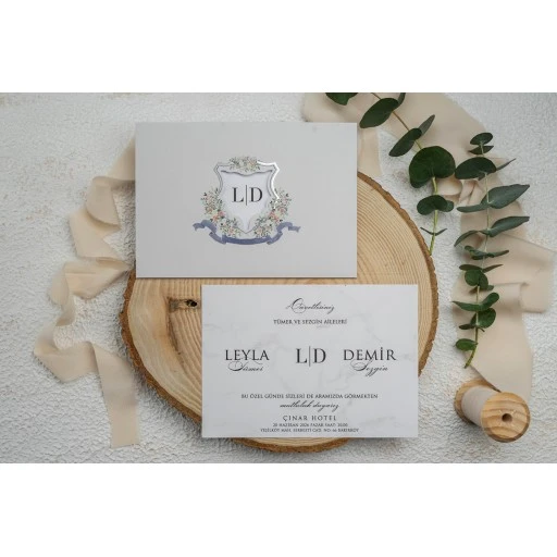 Lüks Nikah Davetiyesi Erdem Ekonom Davetiye 9301
