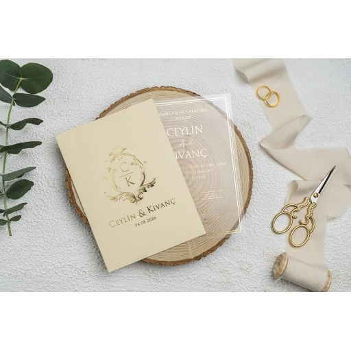 Lüks Nikah Davetiyesi Erdem Ekonom Davetiye 9316