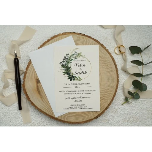 Düğün Davetiyesi Erdem Ekonom Davetiye 9337