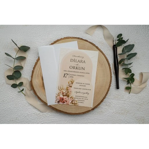 Düğün Davetiyesi Erdem Ekonom Davetiye 9345