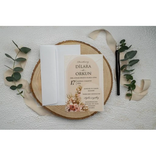 Düğün Davetiyesi Erdem Ekonom Davetiye 9345