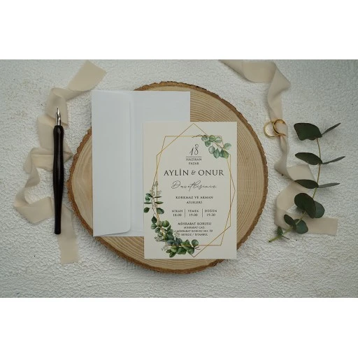 Düğün Davetiyesi Erdem Ekonom Davetiye 9346