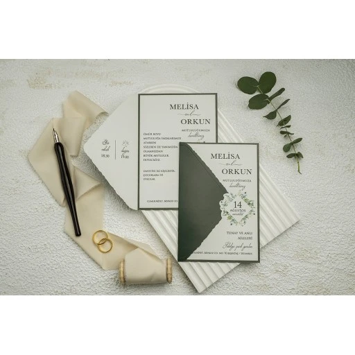Düğün Davetiyesi Erdem Ekonom Davetiye 9352