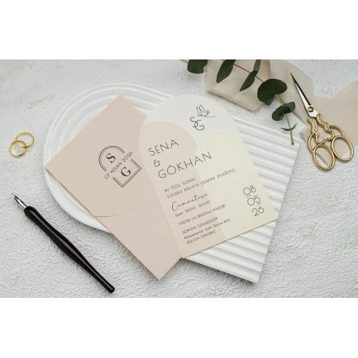 Düğün Davetiyesi Erdem Ekonom Davetiye 9357