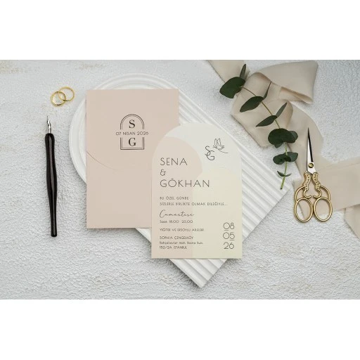 Düğün Davetiyesi Erdem Ekonom Davetiye 9357