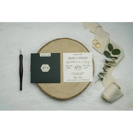 Düğün Davetiyesi Erdem Ekonom Davetiye 9358