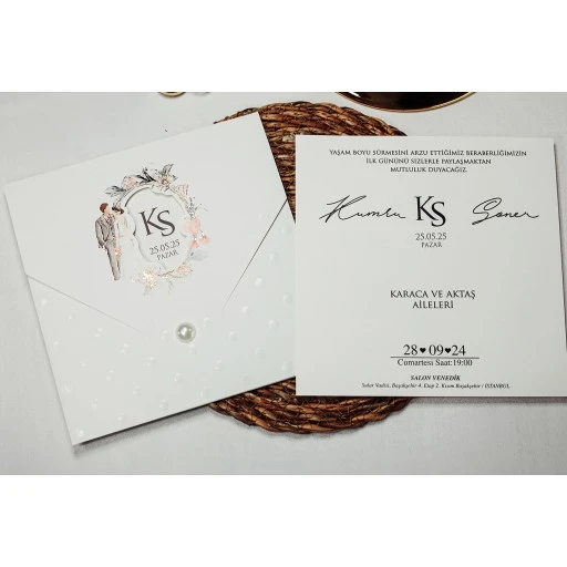 Armoni Düğün Davetiyesi Davetiye 2409