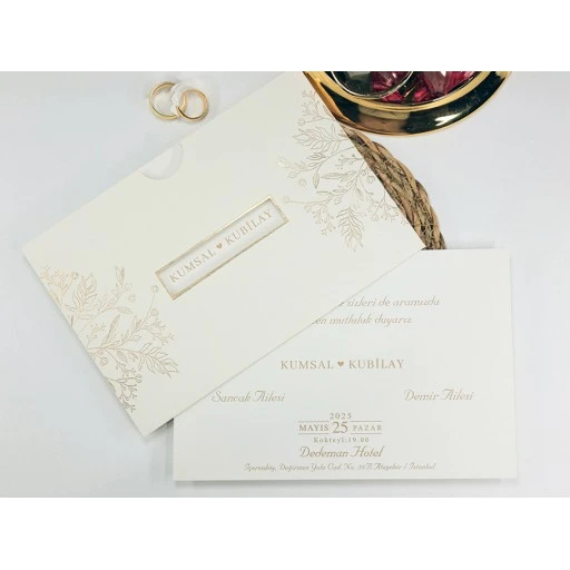 Armoni Düğün Davetiyesi Davetiye 2421