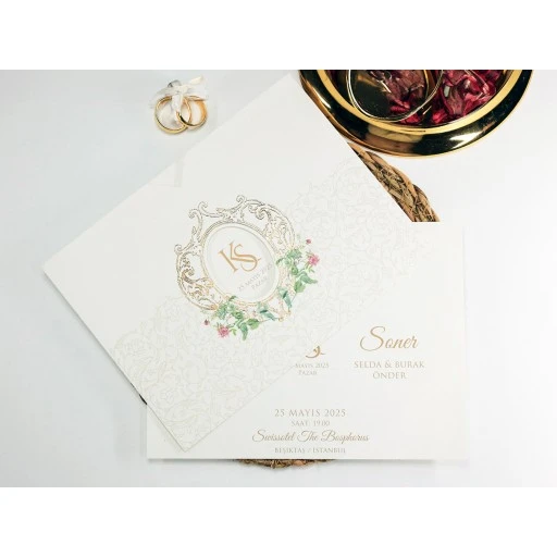 Armoni Düğün Davetiyesi Davetiye 2437