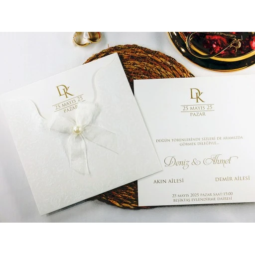 Armoni Düğün Davetiyesi Davetiye 2439