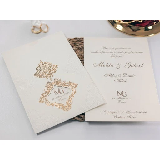 Armoni Düğün Davetiyesi Davetiye 2441