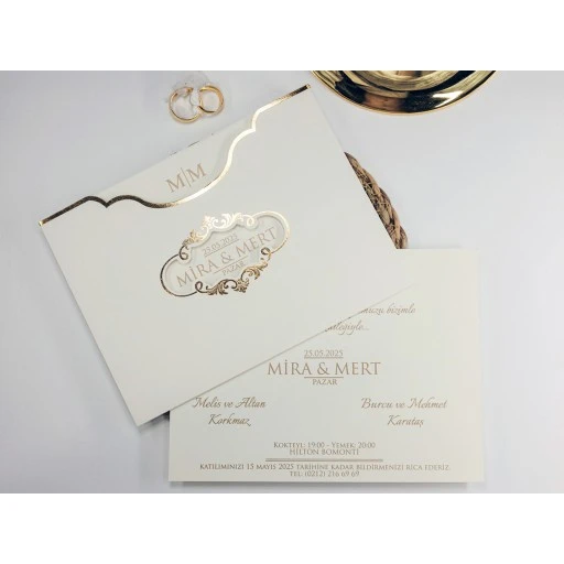 Armoni Düğün Davetiyesi Davetiye 2447