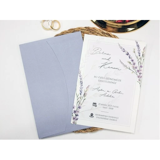 Armoni Düğün Davetiyesi Davetiye 2518