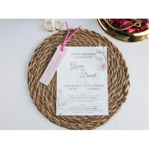 Armoni Düğün Davetiyesi Davetiye 2526