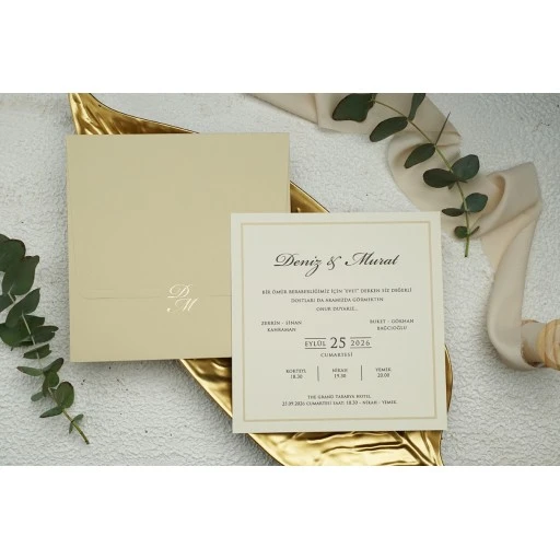 Ekonomik Düğün Davetiyesi Erdem Ekonom Davetiye 9251