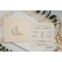 Lüks Nikah Davetiyesi Erdem Ekonom Davetiye 9285