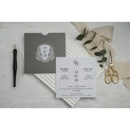 Lüks Nikah Davetiyesi Erdem Ekonom Davetiye 9291