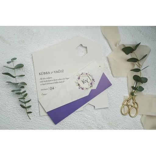 Düğün Davetiyesi Erdem Ekonom Davetiye 9331