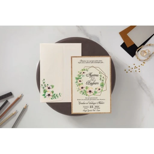Düğün Davetiyesi 2022 İklim Davetiye 10558