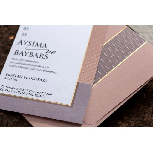Düğün Davetiyesi 2022 İklim Davetiye 10596