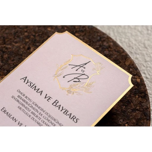 Nişan Nikah Düğün Davetiyesi 2022 İklim Davetiye 10599