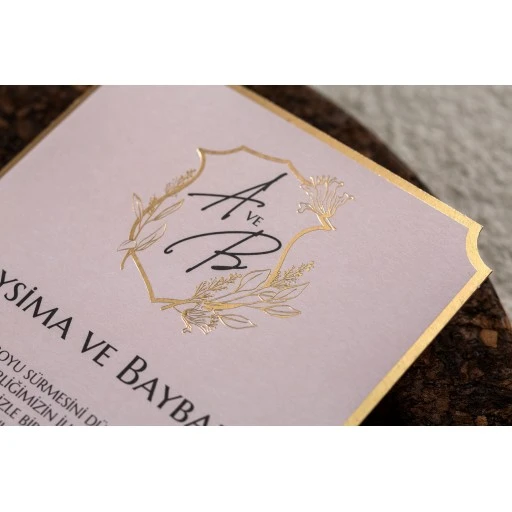 Nişan Nikah Düğün Davetiyesi 2022 İklim Davetiye 10599