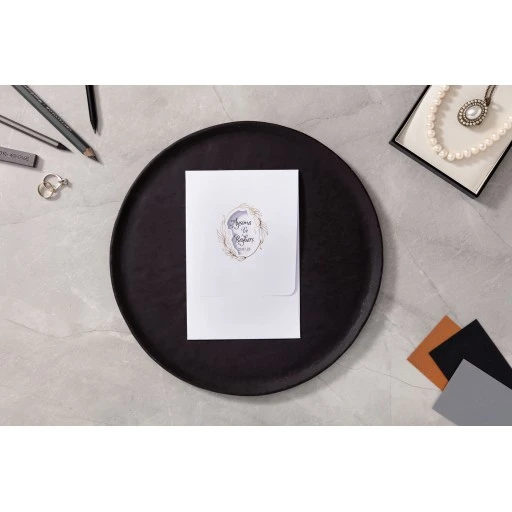 İklim Beyaz Zarflı Davetiye 10609 Ekonomik