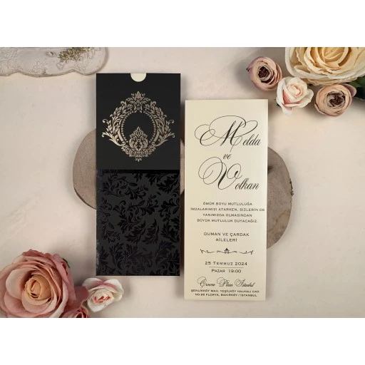 Elite Zarflı Lüks Davetiye 85873