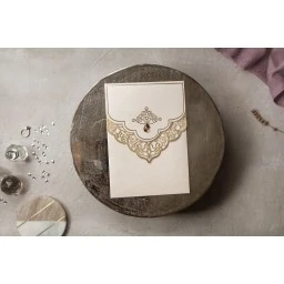 Lüks Nikah Davetiyesi Modeli İklim Wedding Davetiye 8407