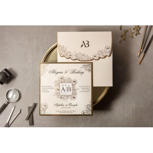 İklim Wedding Davetiye 8413